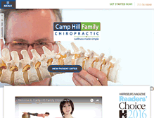 Tablet Screenshot of camphillchiro.com
